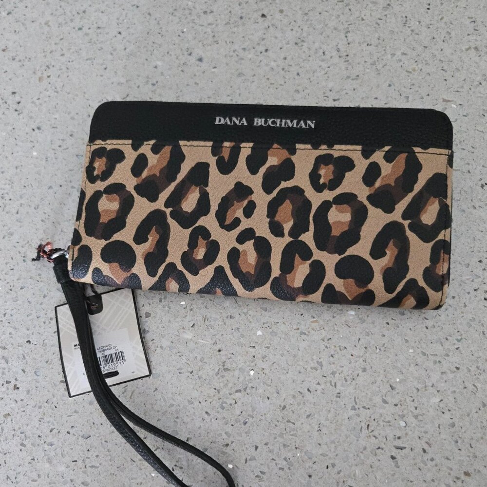Dana Buchman Leopard Wallet Wristlet NWT